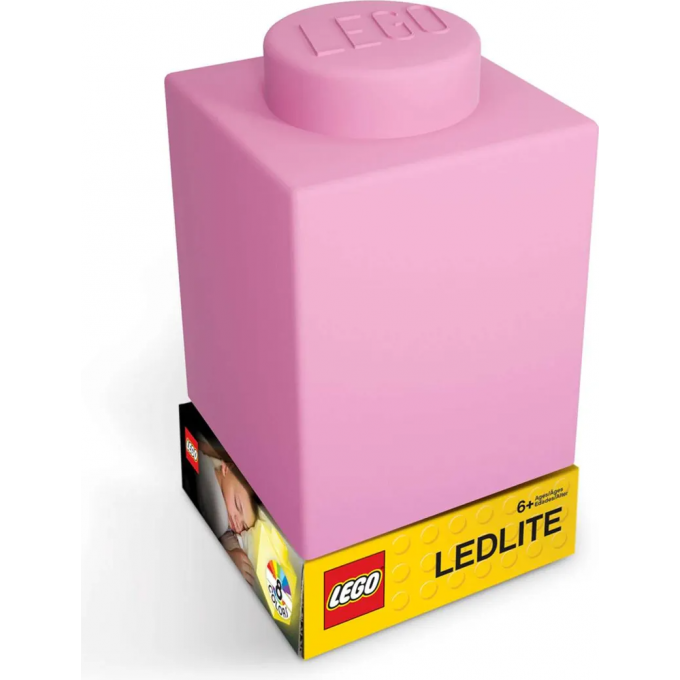 Фонарик LEGO силиконовый розовый LGL-LP39