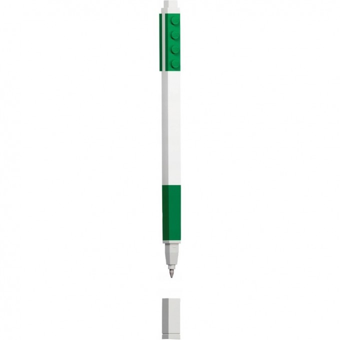 Гелевая ручка LEGO зеленая, толщина линии 0,70 мм 52655