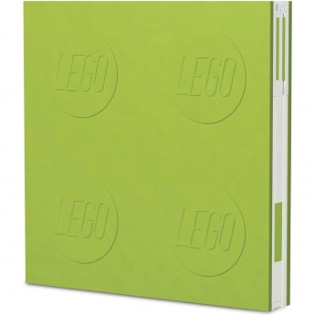 Книга для записей LEGO - LOCKING NOTEBOOK + ручка гелевая (зеленый)