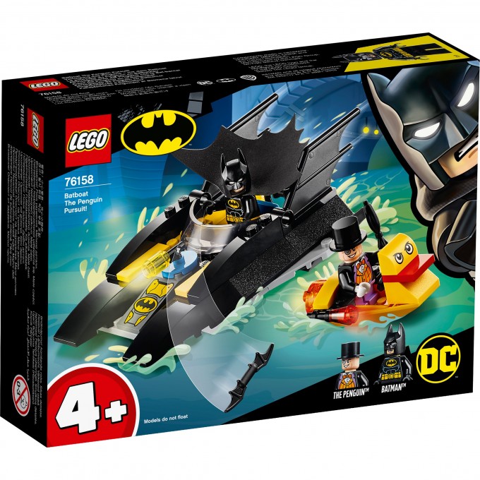 Конструктор детский LEGO DC BATMAN ПОГОНЯ ЗА ПИНГВИНОМ НА БЭТКАТЕРЕ 76158