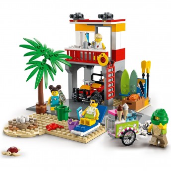 Конструктор LEGO CITY "ПОСТ СПАСАТЕЛЕЙ НА ПЛЯЖЕ" City 60328 Конструктор LEGO CITY "ПОСТ СПАСАТЕЛЕЙ НА ПЛЯЖЕ" City 60328