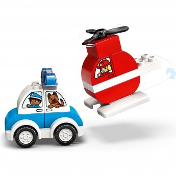 Конструктор LEGO DUPLO "МОЙ ПЕРВЫЙ ПОЖАРНЫЙ ВЕРТОЛЕТ И АВТОМОБИЛЬ" 10957 Конструктор LEGO DUPLO "МОЙ ПЕРВЫЙ ПОЖАРНЫЙ ВЕРТОЛЕТ И АВТОМОБИЛЬ" 10957