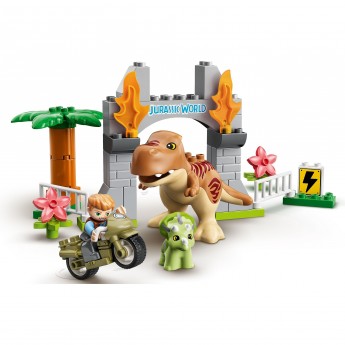 Конструктор LEGO DUPLO "ПОБЕГ ДИНОЗАВРОВ: ТИРАННОЗАВР И ТРИЦЕРАТОПС" 10939 Конструктор LEGO DUPLO "ПОБЕГ ДИНОЗАВРОВ: ТИРАННОЗАВР И ТРИЦЕРАТОПС" 10939