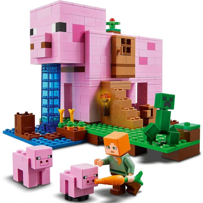 Конструктор LEGO MINECRAFT "ДОМ - СВИНЬЯ" Minecraft 21170 2923766