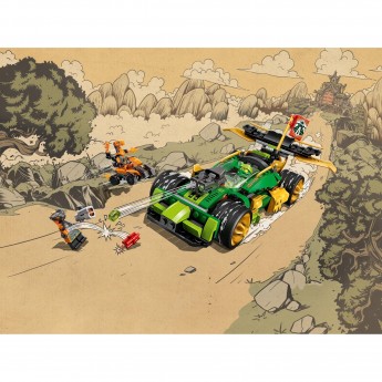 Конструктор LEGO NINJAGO «ГОНОЧНЫЙ АВТОМОБИЛЬ ЭВО ЛЛОЙДА» Ninjago 71763