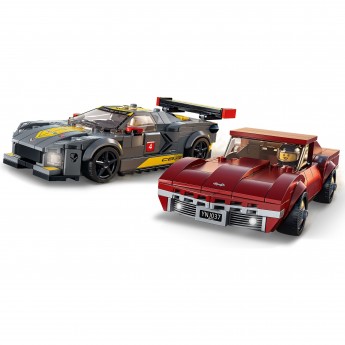 Конструктор LEGO SPEED CHAMPIONS "CHEVROLEY CORVETTE C8.R RACE CAR AND 1968 CHEVROLEY CORVETTE" 76903