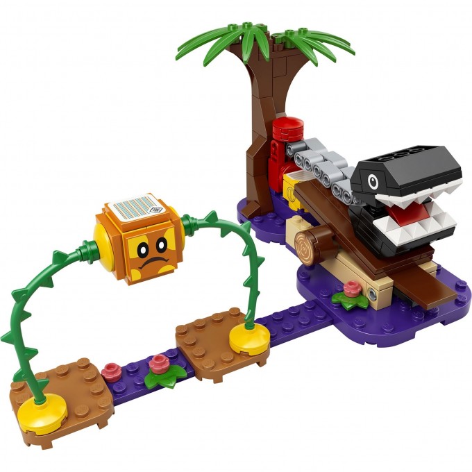 Конструктор LEGO SUPER MARIO Дополнительный набор "Кусалкин на цепи — встреча в джунглях" 71381 2949422