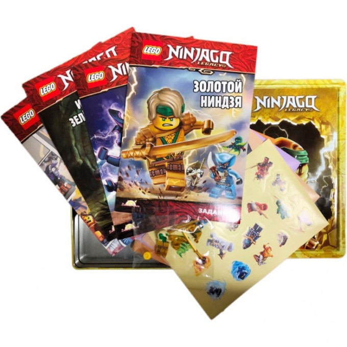 Набор книг с игрушкой LEGO NINJAGO - Подарок из Ниндзяго TIN-6706