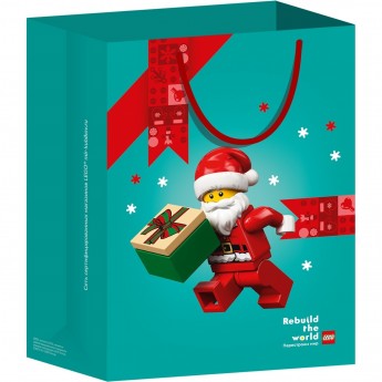 Пакет подарочный НГ LEGO «САНТА», 40*30 (средний) BagM_NY_santa Пакет подарочный НГ LEGO «САНТА», 40*30 (средний) BagM_NY_santa