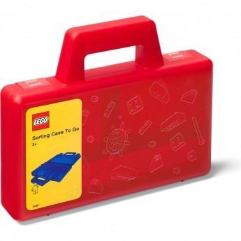 Пластиковый кейс для хранения LEGO SORTING TO GO, красный 40870001 Пластиковый кейс для хранения LEGO SORTING TO GO, красный 40870001