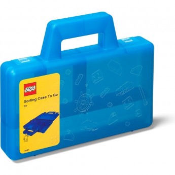 Пластиковый кейс для хранения LEGO SORTING TO GO, синий 40870002 Пластиковый кейс для хранения LEGO SORTING TO GO, синий 40870002